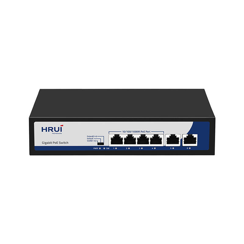 سوئیچ POE چهار پورت HRUI مدل HR900-AFG-42N - تصویر 2